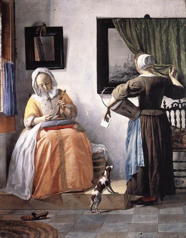 Woman Reading a Letter sg, METSU, Gabriel